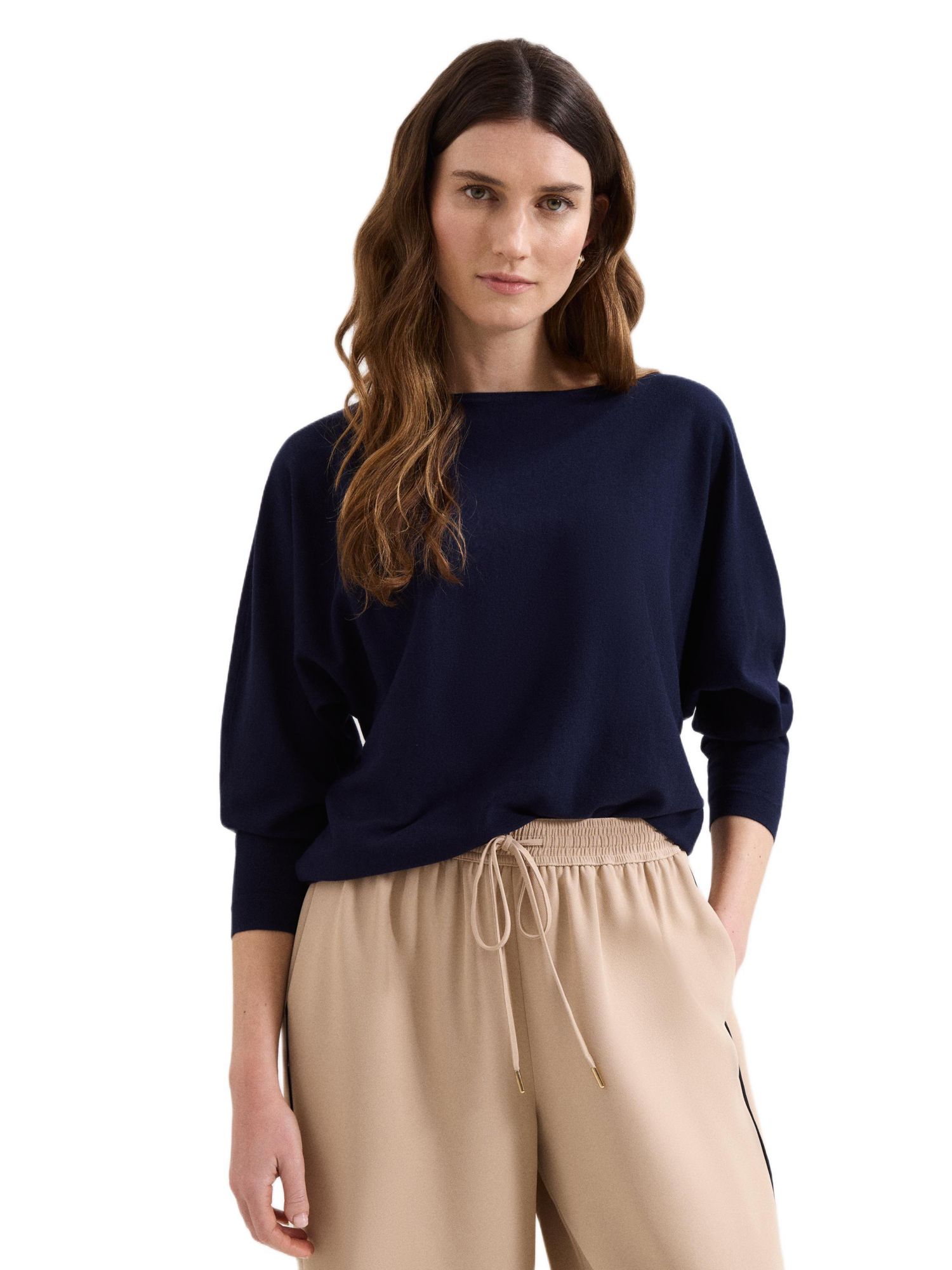 Women's Cristine Slash-Neck Knitted Jumper