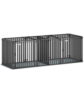 83"L Heavy Duty Dog Crate, Extra Large Dog Kennel with Divider and Mat