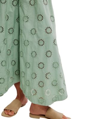Women's Sweet Serenade Wide-Leg Cotton Pants