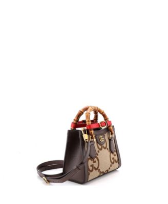 Mini Diana NM Bamboo Handle Tote Jumbo GG Canvas