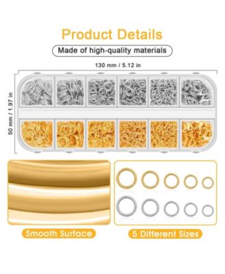 Jump Rings Jewelry Making Necklace Repair Pliers Open Ring Gold Silver