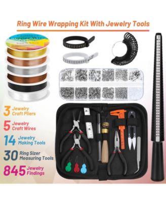 Wire Wrapping Kit Ring Sizer Tools Craft Wires Findings Repair