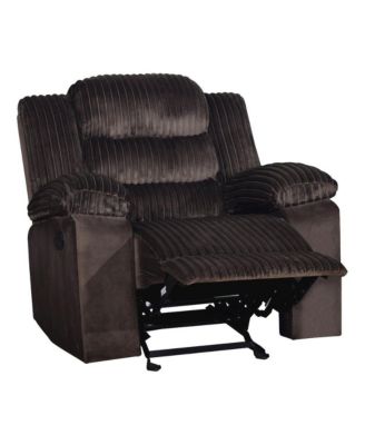 Willow Wood and Fabric Glider Recliner