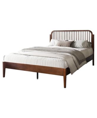 Soma Wood Platform Spindle Bed