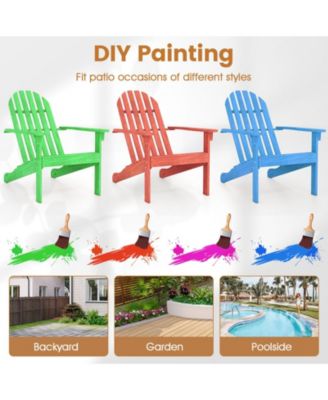 Classic Acacia Wood Adirondack Chair for Outdoor Seating