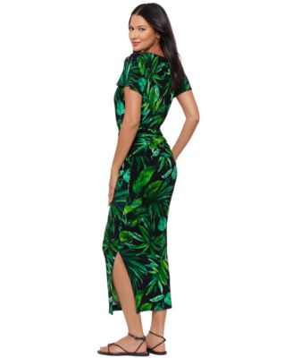 Women's Verdure Printed Round Neck Dress
