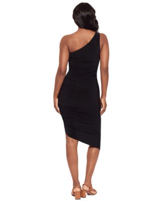Women's One-Shoulder Midi Dress