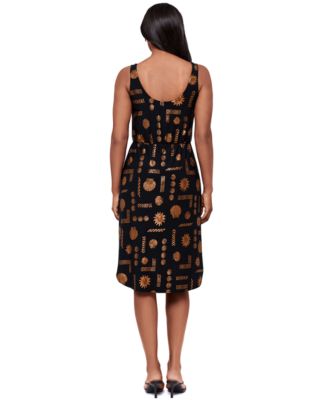 Women's V-Neck Midi Dress