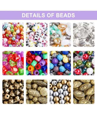 Jewelry Making Kit Beads Wire Findings Bracelet Necklace Earrings Instructions
