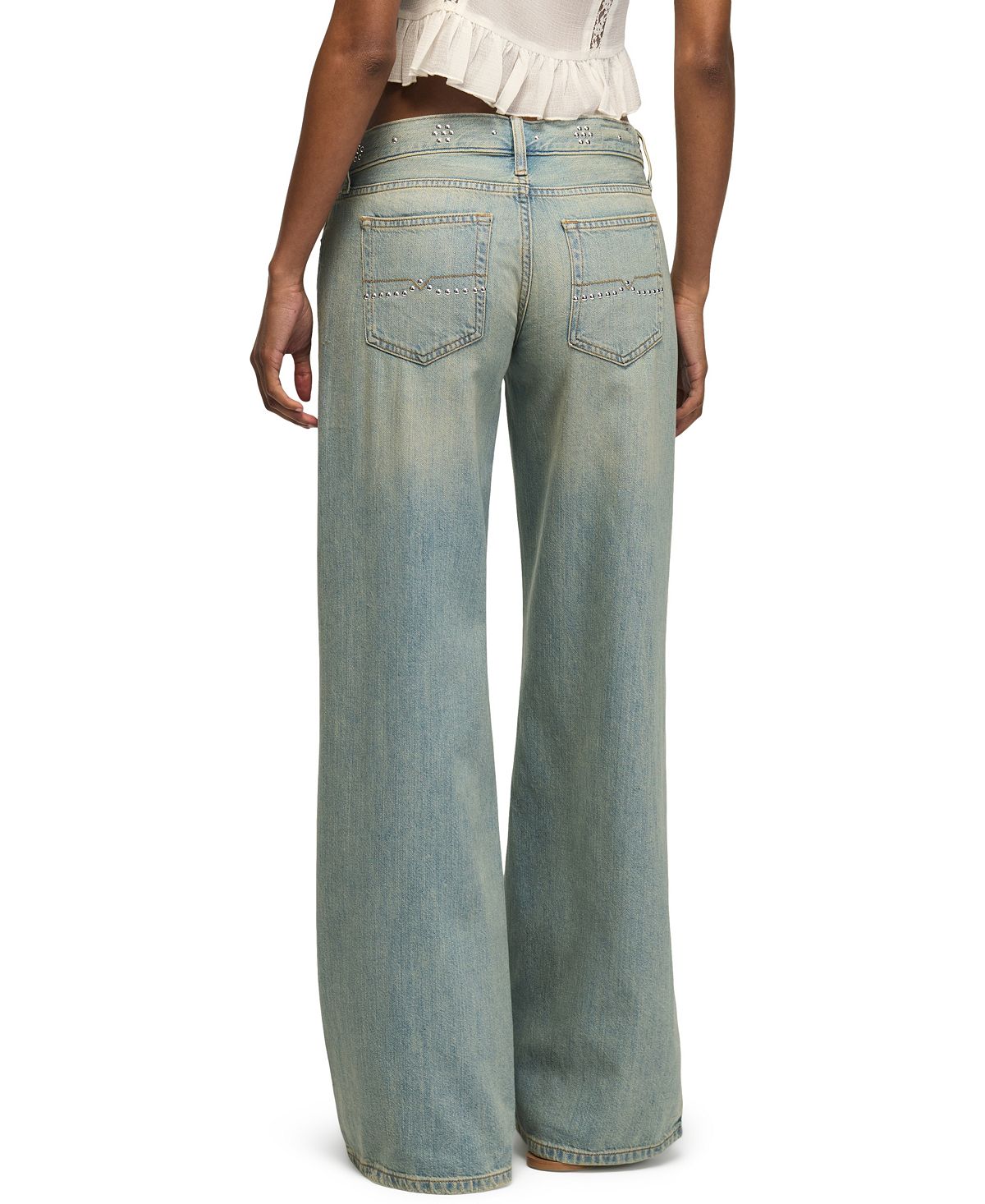 Lucky Brand Women's Super Low-Rise Wide-Leg Jeans view 6 — MAYCSS fashion products