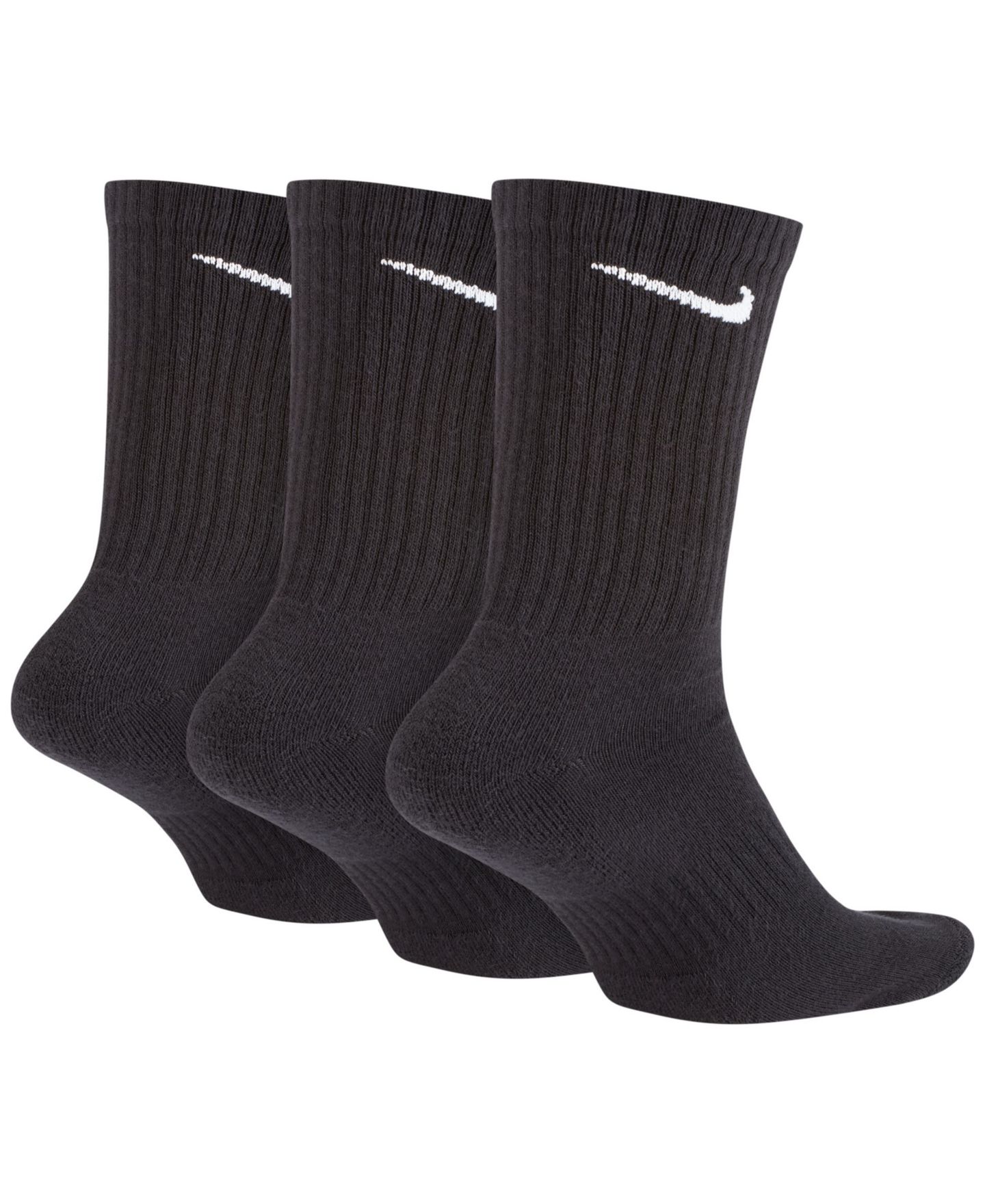 Носки Everyday для мужчин, средней высоты, 3 шт. — Nike, цвет: Чёрный / Белый — фото 2