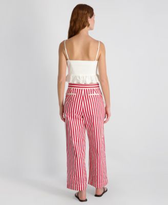 Women's Sleeveless Ruffle Peplum Top