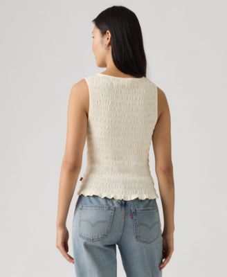 Women's Bella Smocked Boat Neck Top