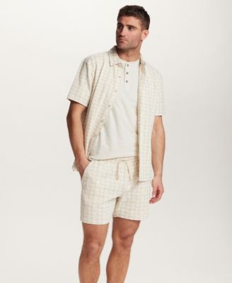 Men's Floral Jacquard Shorts