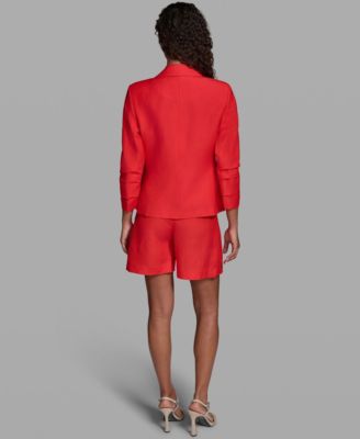 Women's Cropped Single-Button Jacket