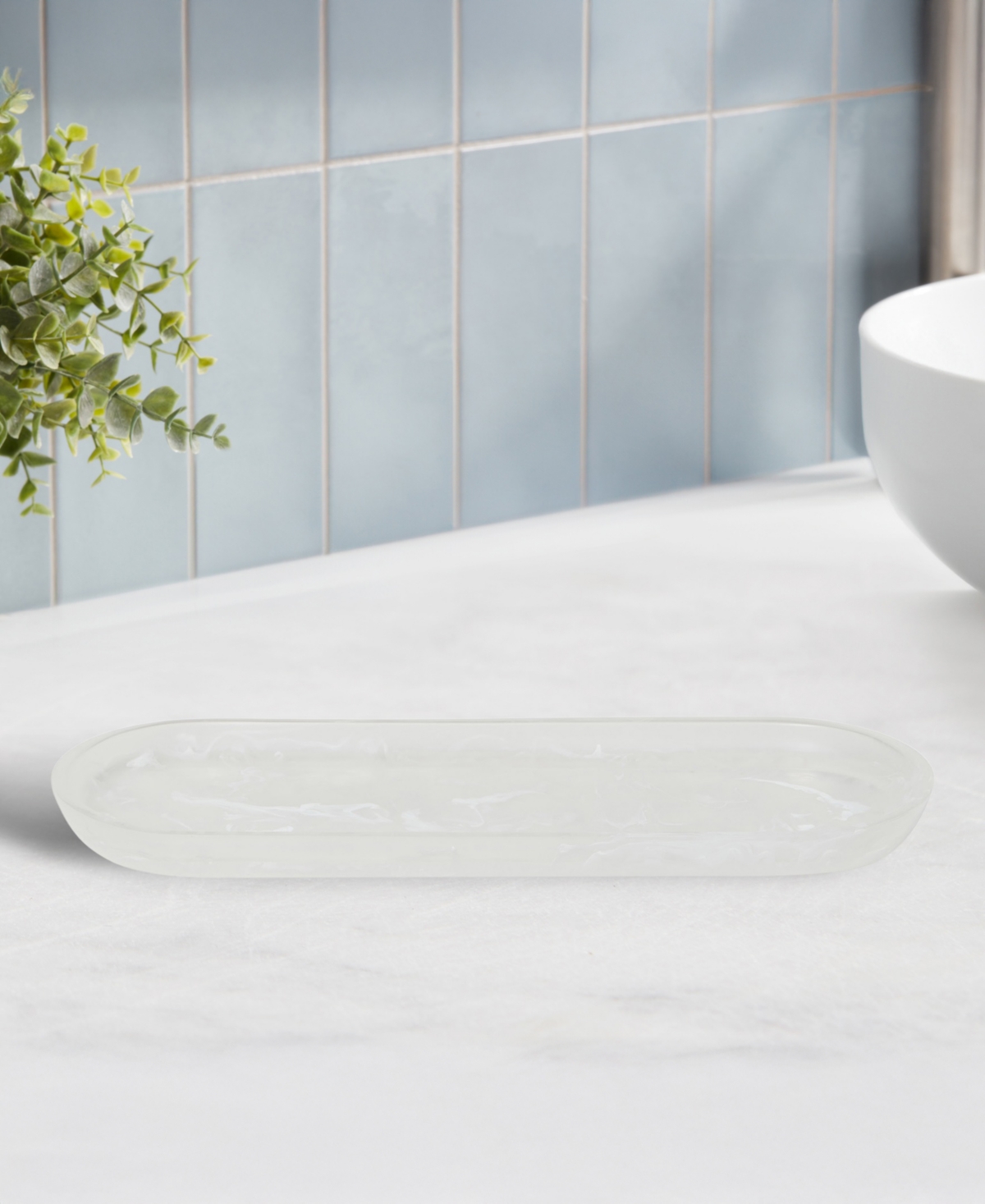 Roselli Trading Company Clouds Resin Amenity Tray
