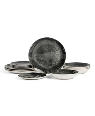 Onyx 12-Pc. Dinnerware Set, Service For 4