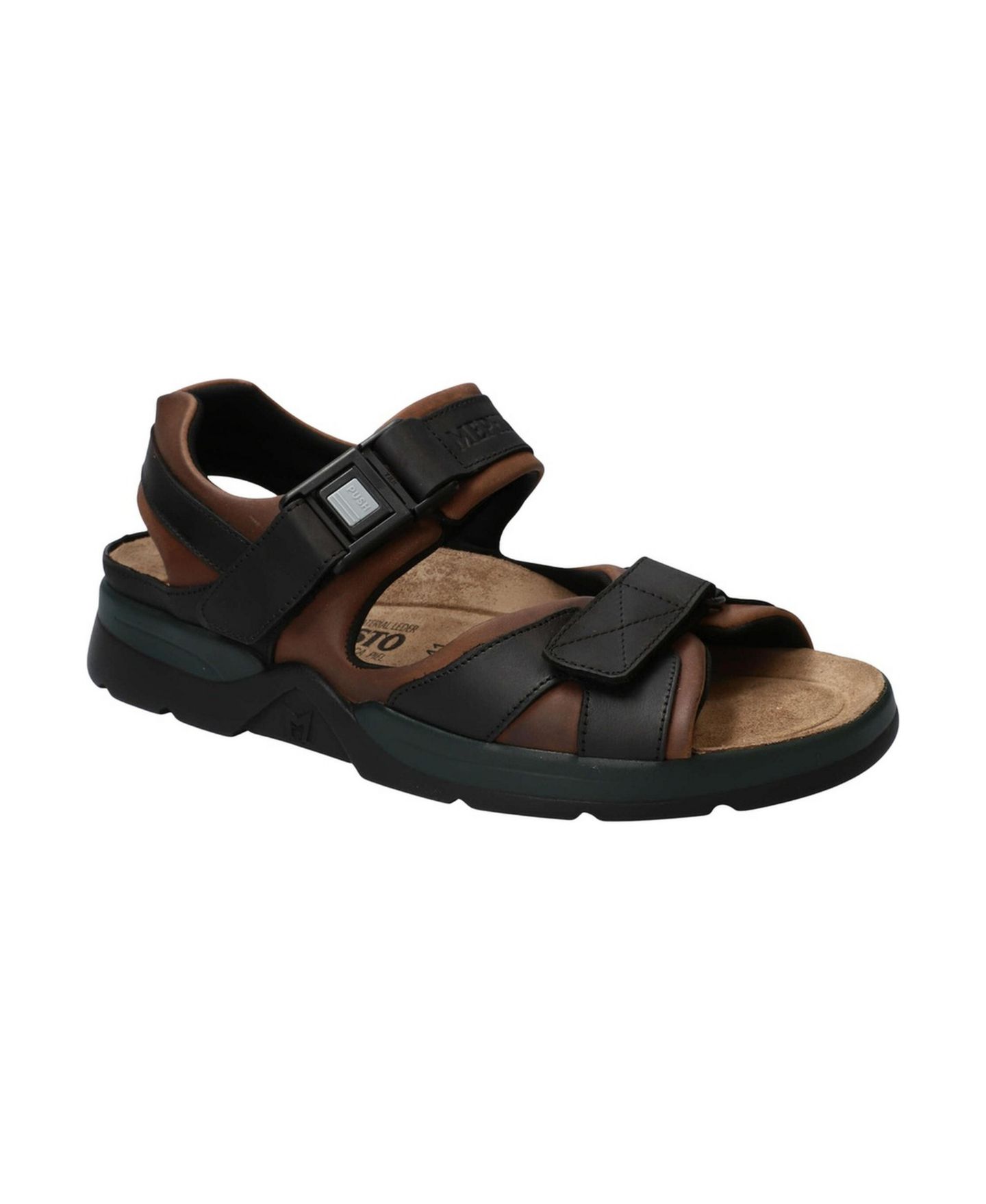 Мужские сандалии Mephisto Shark Fit Sandal, цвет: Тёмный коричневый — фото 1
