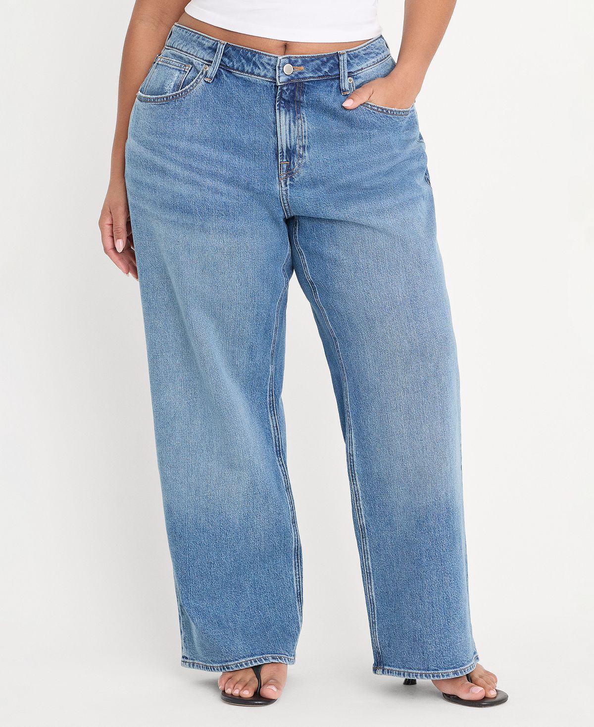 Good American Women's Vintage Low Loose Jeans view 7 — MAYCSS fashion products
