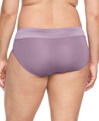 Women's No Pinching No Problems Dig-Free Comfort Waist with Lace Microfiber Hi-Cut 5109