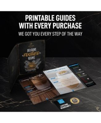 Executive Series Luxury Milk Frother Handheld Electric Foam Maker