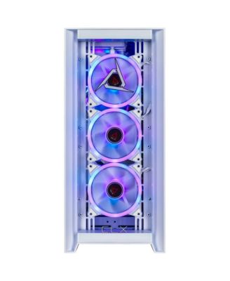 SET Liquid Cooled Gaming Desktop Computer, AMD Ryzen 9 9900X 4.4GHz, 32GB RAM, 2TB SSD, AMD Radeon RX 9070 XT 16GB, Windows 11 Home, White