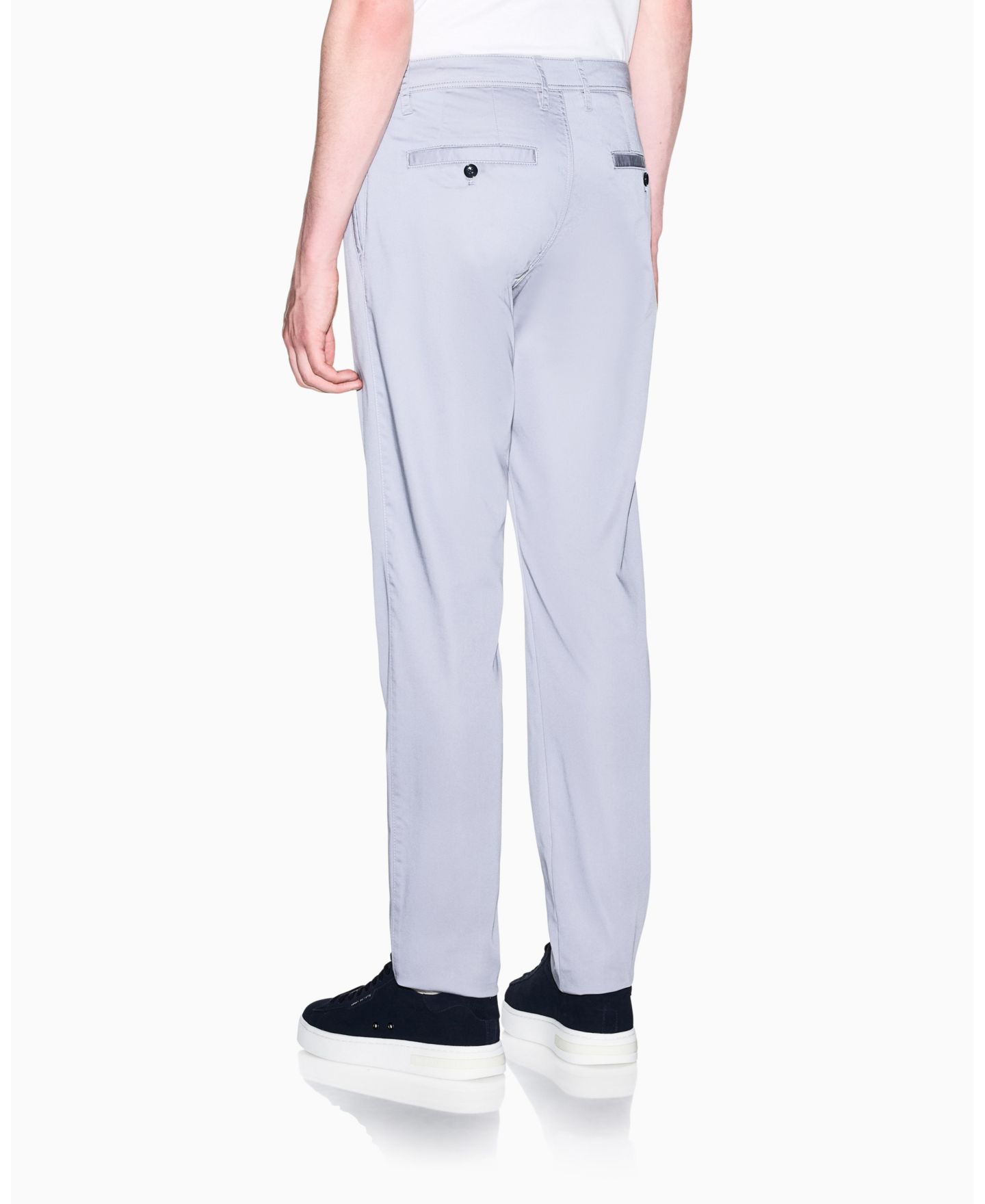 Мужские брюки A|X Armani Exchange Slim Fit Chino, цвет: Серо-бежевый, вариант 1 — фото 3