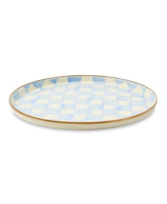 Sky Check Round Tray