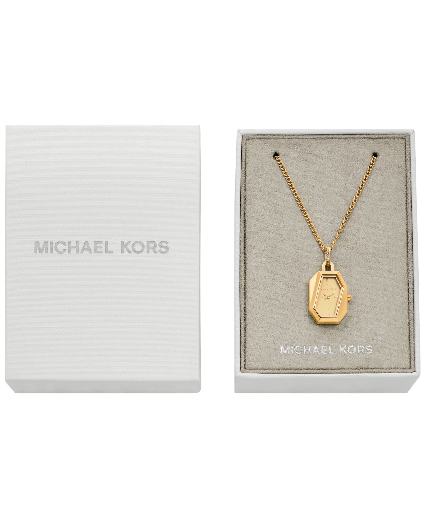 Женские часы Michael Kors Suri Quartz Two-Hand Gold Stainless Steel Pendant Watch 24mm — фото 4