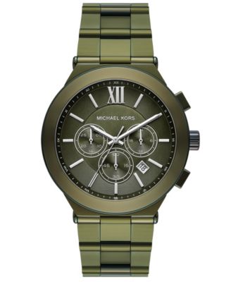 Men's Billie Quartz Chronograph Green Stainless Steel Watch 44mm