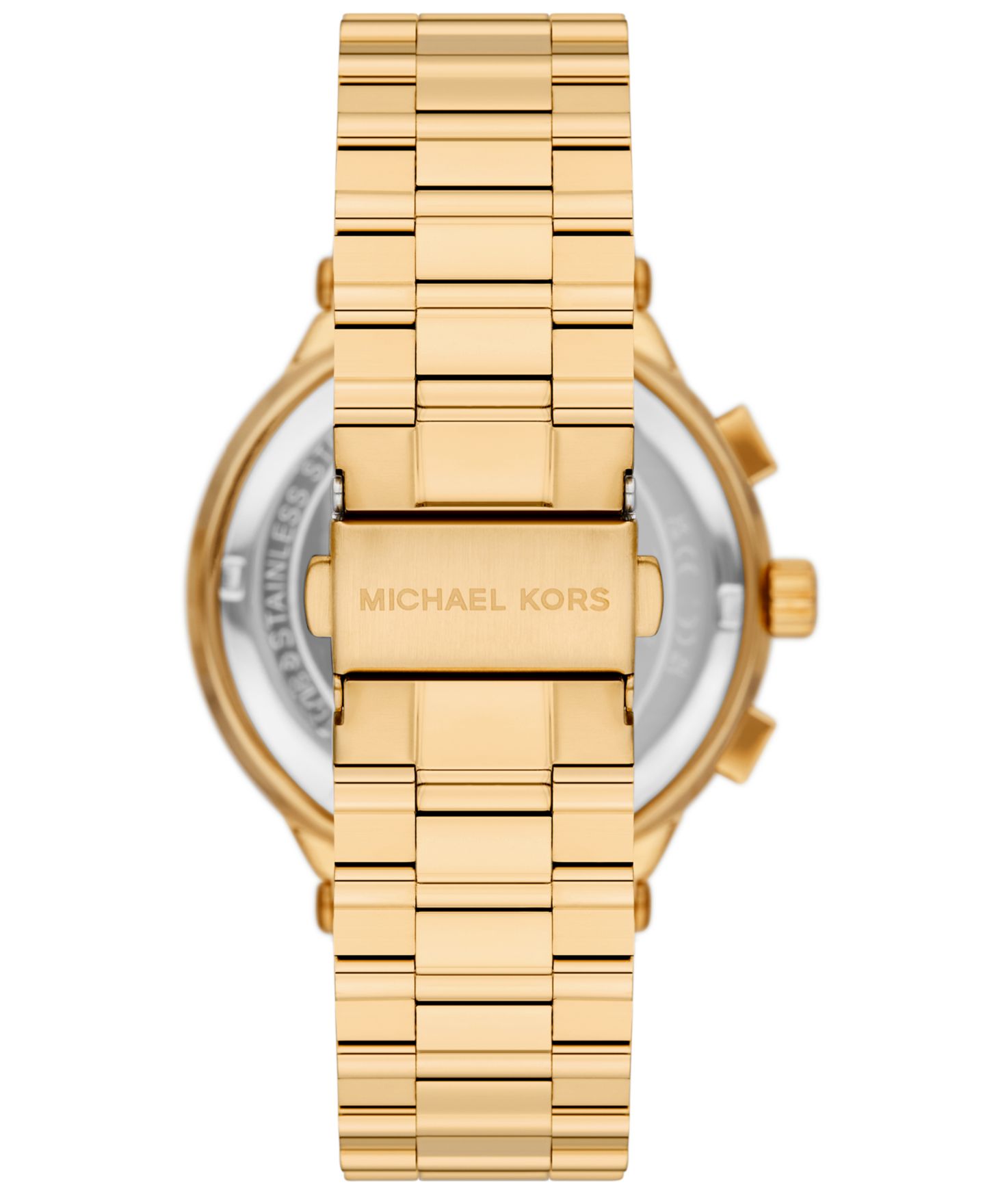 Мужские часы Michael Kors Billie Quartz Chronograph Gold Stainless Steel Watch 44mm — фото 3