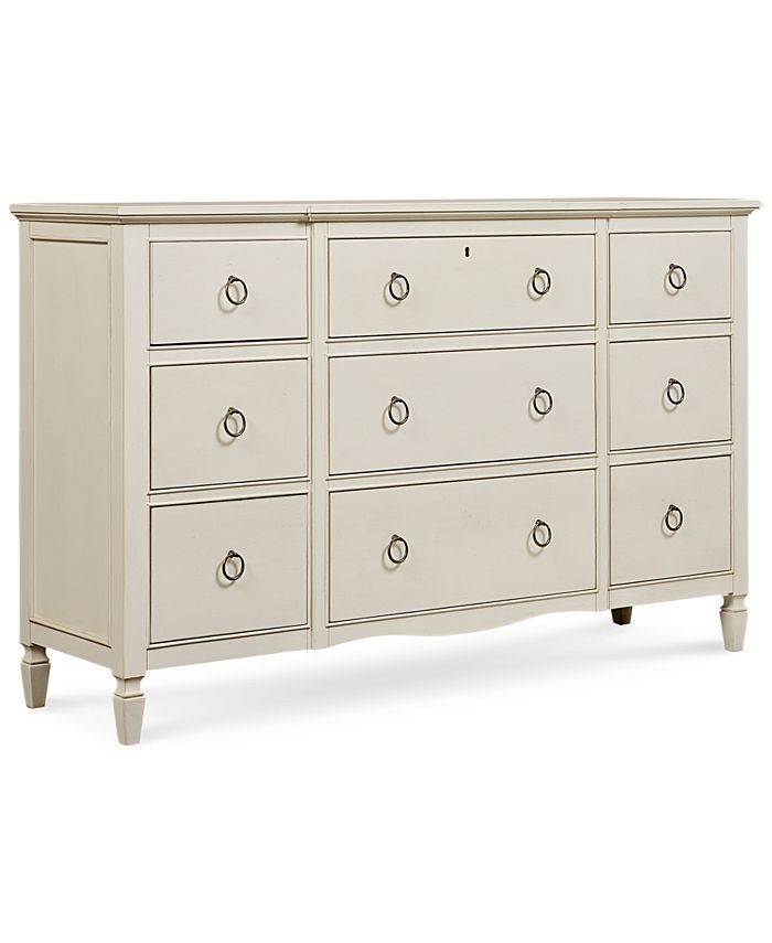 Furniture Sag Harbor White 9 Drawer, 9 Drawer Dresser Wood