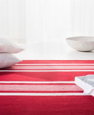 Hanover Stripe LRL2461D Red 9' X 12' Outdoor Area Rug