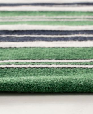 Leopold Stripe LRL2462K Green 5' X 8' Outdoor Area Rug