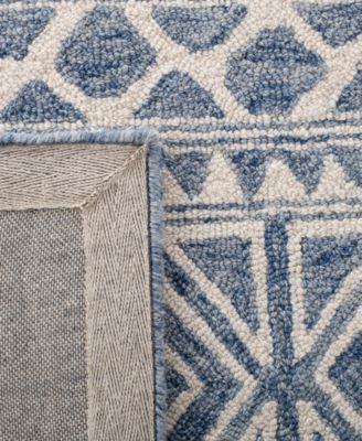 Theresa LRL6650A Ivory and Blue 9' X 12' Area Rug