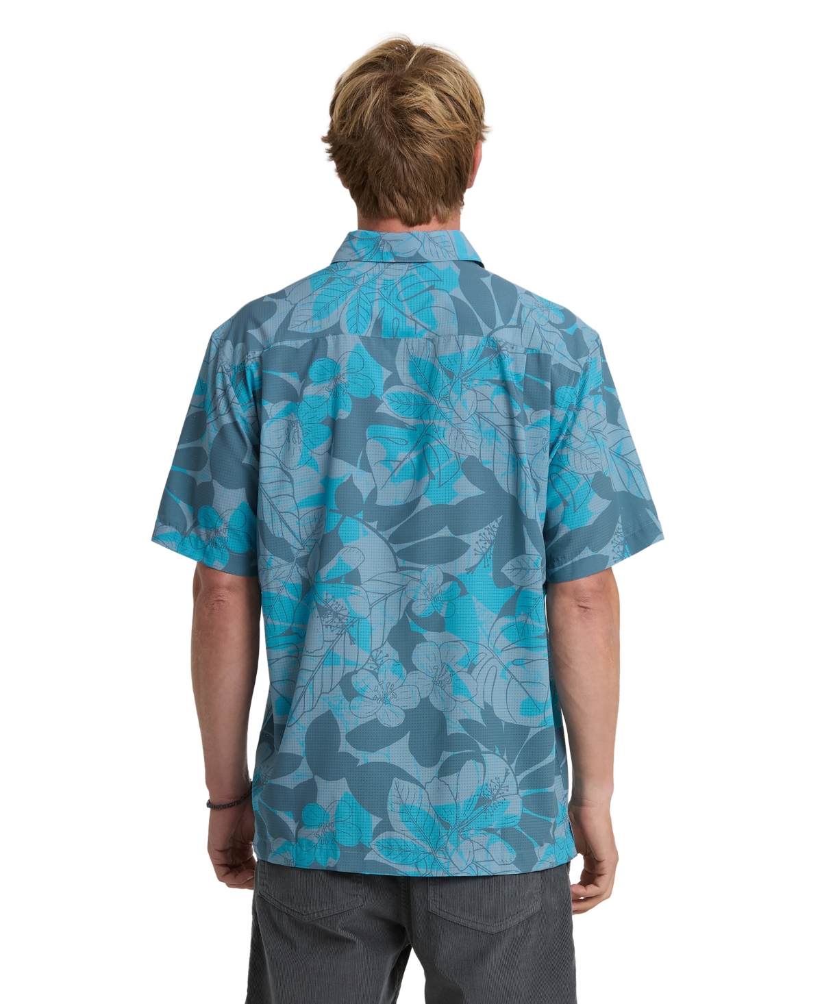 Quiksilver Waterman Men's Short-Sleeve Printed Shirt