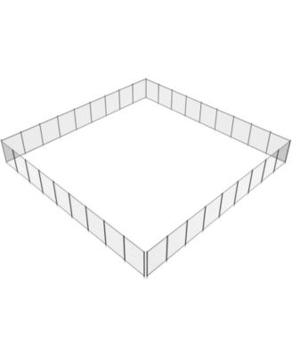 4 x 108 FT Removable Safety Pool Fence With Stainless Steel Legs For DIY Installation