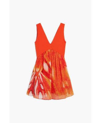 Women's Short dress with ethnic print