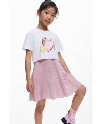 Girls 2-in-1 Heart Dress