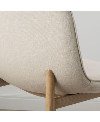 Upholstered Counter Height Bar Stools Set of 3, Wood Look Legs