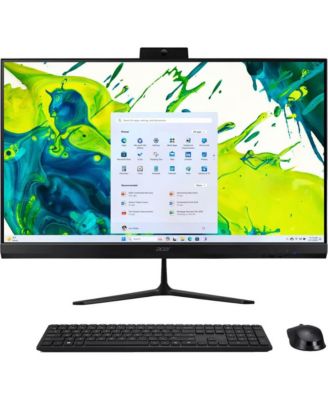 27" All-in-One Desktop AMD Ryzen 7 5825U 16GB RAM Radeon Graphics 1TB SSD Windows 11 Home Full HD Display - Black