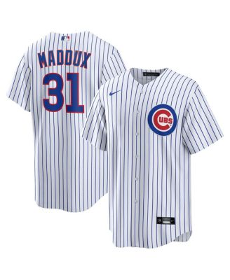 Men's Greg Maddux White Chicago Cubs Home Retired Player Replica Jersey