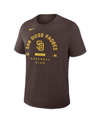 Men's Brown San Diego Padres Authentic Collection Early&nbsp;Work Tri-Blend Dri-FIT T-Shirt