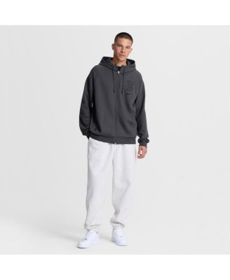 Men's Anthracite Boston Red Sox Authentic Collection Player Raglan Dri-FIT Full-Zip Hoodie