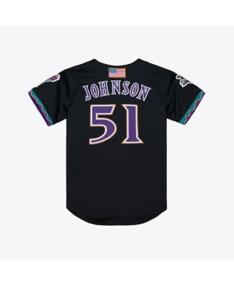 Men's Randy Johnson Black Arizona Diamondbacks 2001 Authentic Jersey