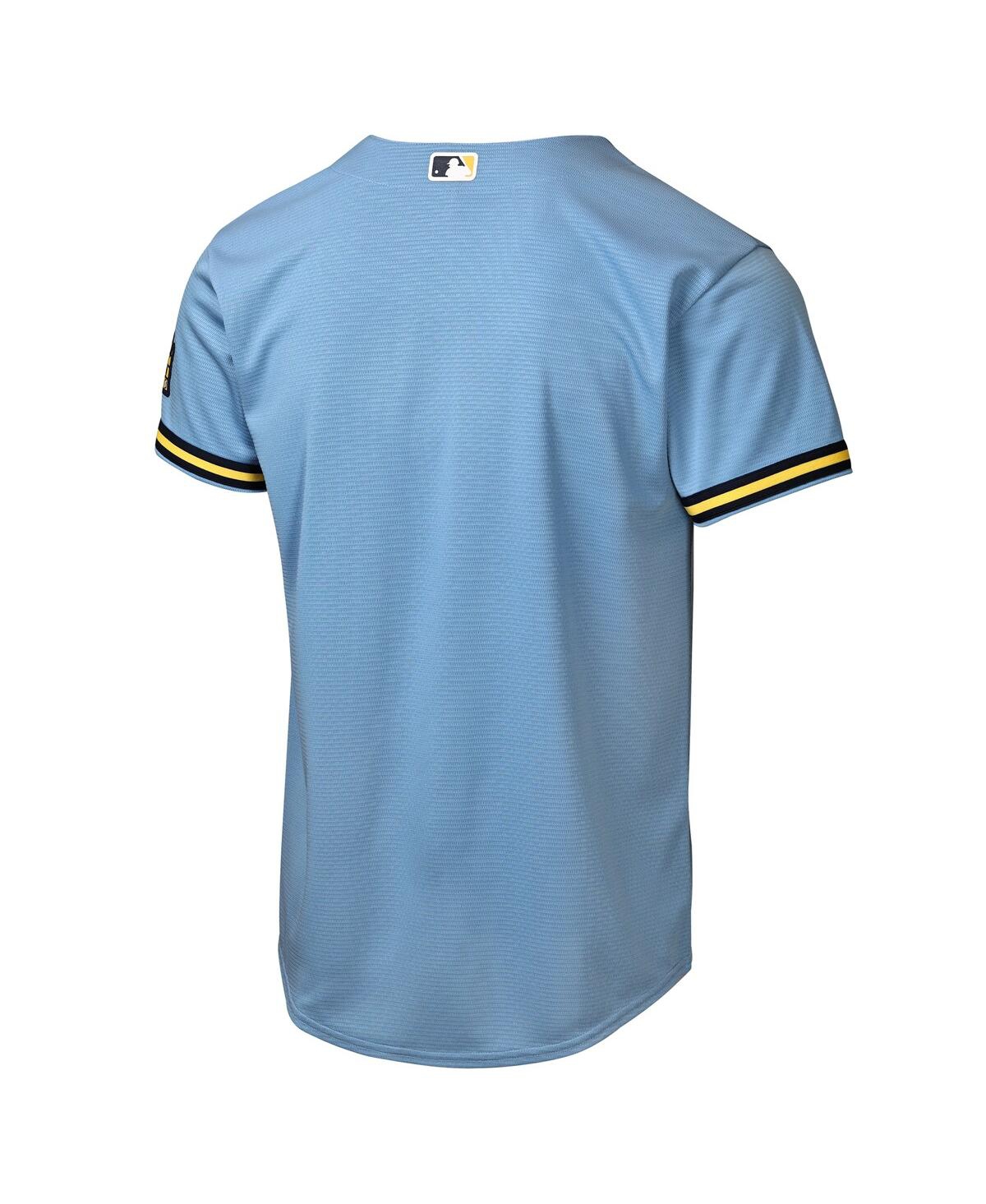 Nike Big Boys and Girls Powder Blue Milwaukee Brewers Road Stadium Jersey