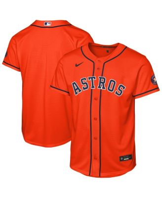 Big Boys and Girls Orange Houston Astros Alternate Stadium Jersey