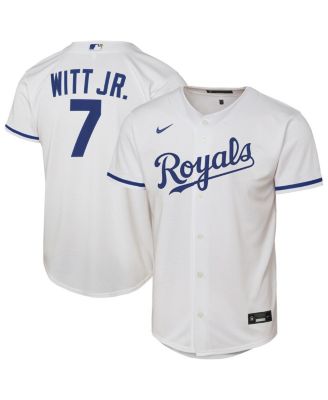 Big Boys and Girls Bobby Witt Jr. White Kansas City Royals Home Replica Player Jersey