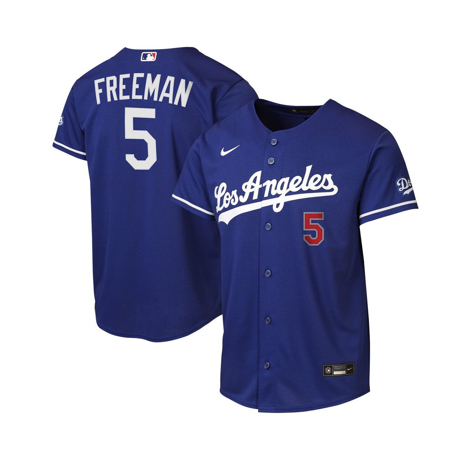 Big Boys and Girls Freddie Freeman Royal Los Angeles Dodgers Alternate Stadium Jersey