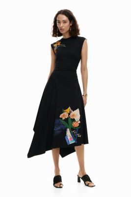 Women's Asymmetric floral dress